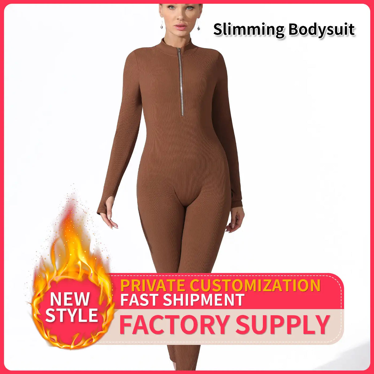 Women's Fashion Simple Solid Color Bodysuit - Lootquake