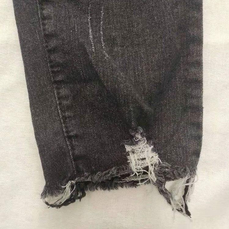 Brushed Denim Cargo Pants for Women - Stretchy, Stylish, and Versatile Fit