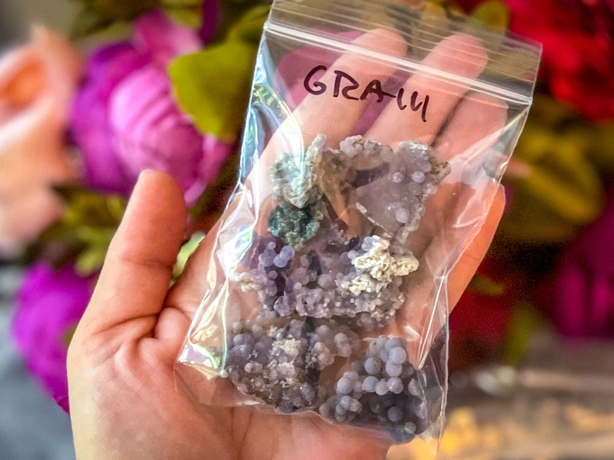 Bulk Raw Grape Agate, 50 Grams Bag!