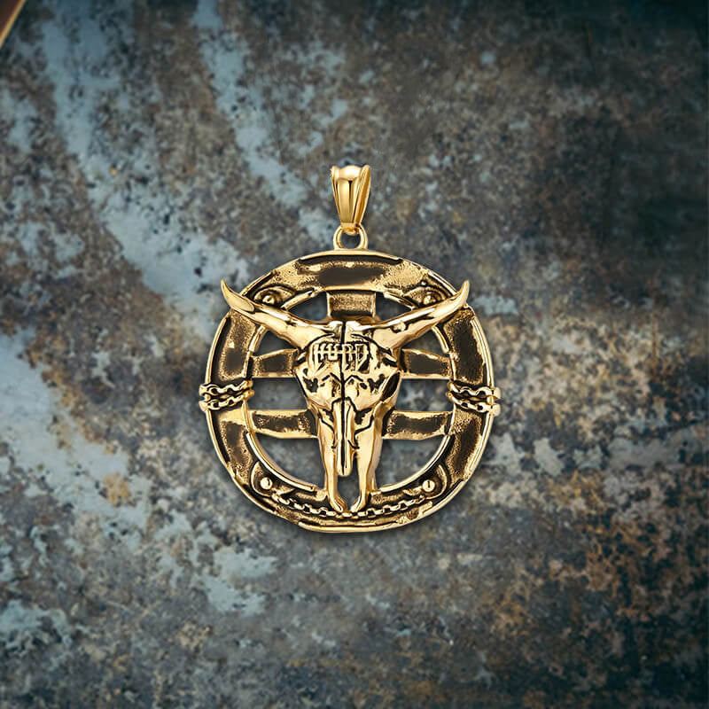 Bullfighting Bull Stainless Steel Pendant