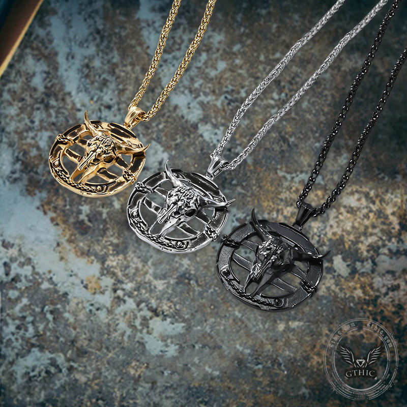 Bullfighting Bull Stainless Steel Pendant