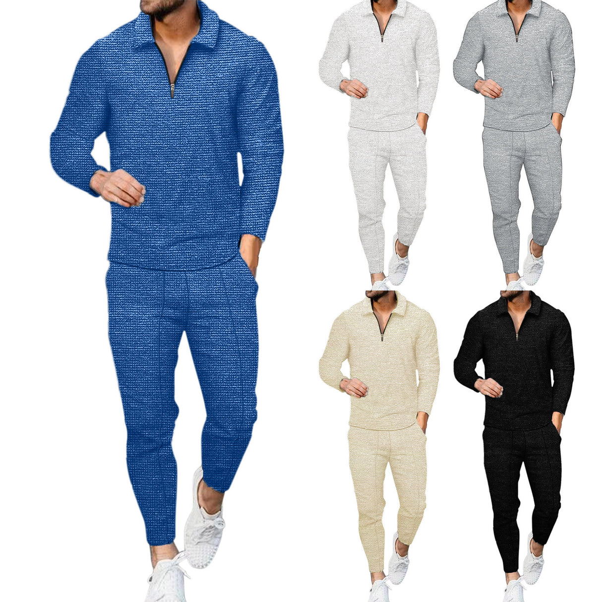 Summer Long-sleeve Pants Two-piece Sports And Leisure Men's Suit - Lootquake