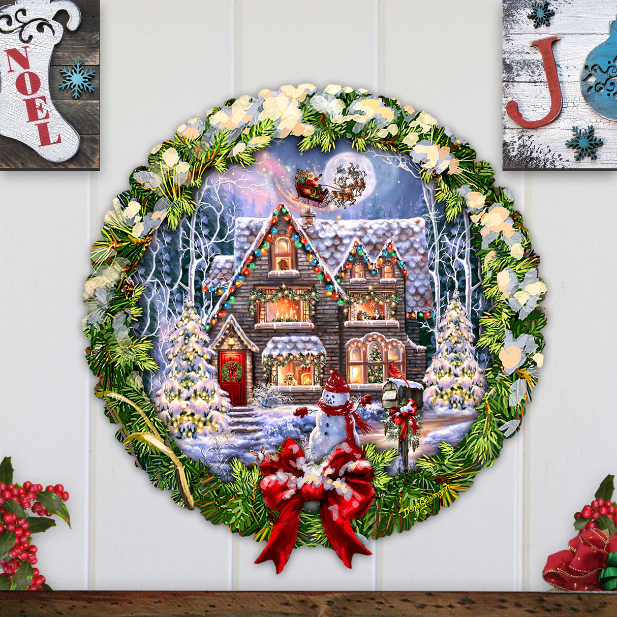 Christmas House Holiday Door Decor by D. Gelsinger - Christmas Decor - 8652812H-DG