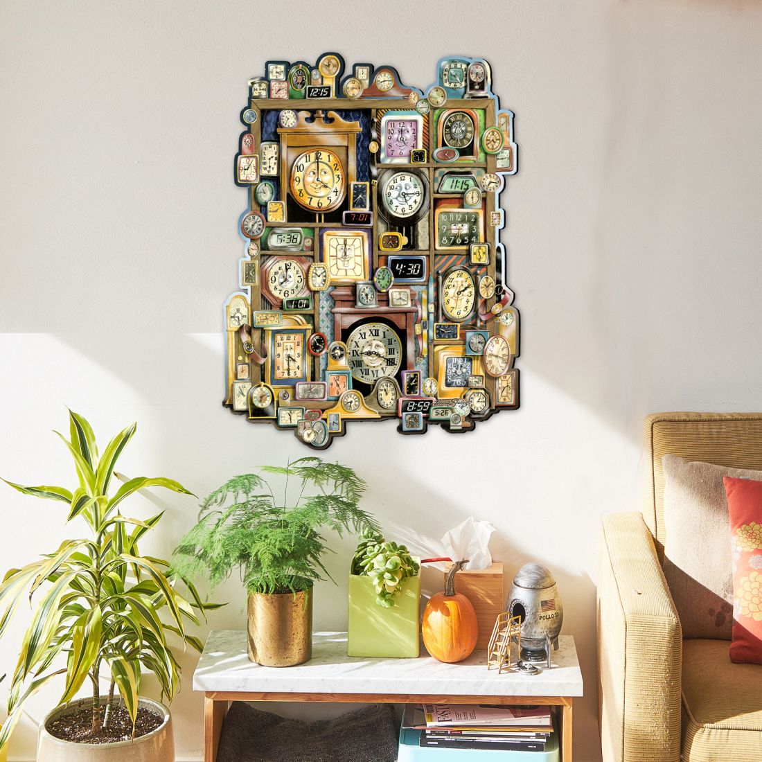 Arte de pared caprichoso "Dictando la hora" de Laura Seeley - Decoración infantil Love Family - 8513014-LS