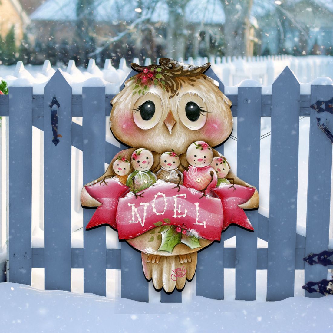 Owl You Need Is Love Door Decor by Jamie Mills-Price - Christmas Decor - 8457509H