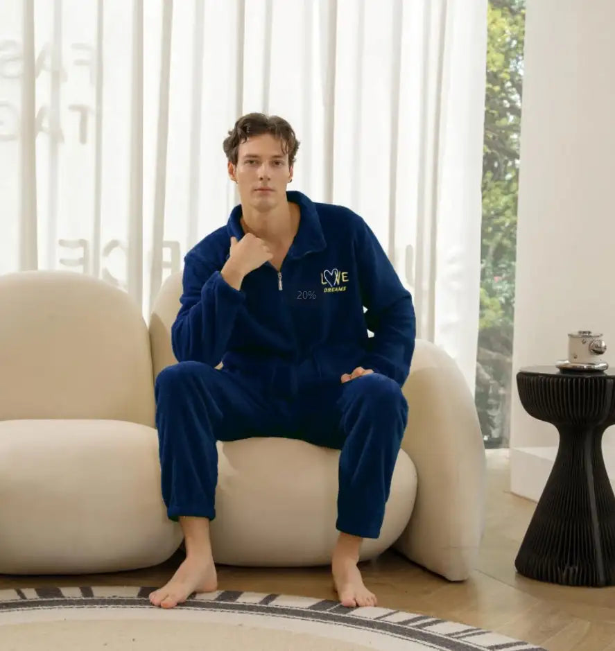 Men's Pajama Velvet Set - Lootquake