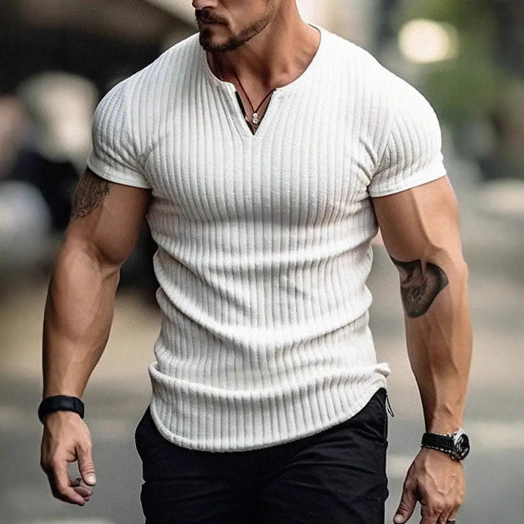 Sports Slim-fitting Men's Short Sleeve - Lootquake