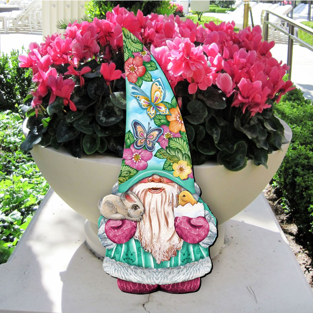 Decoración de puerta de Pascua con gnomo de primavera de G. DeBrekht - Decoración de primavera de Pascua - 8611011H