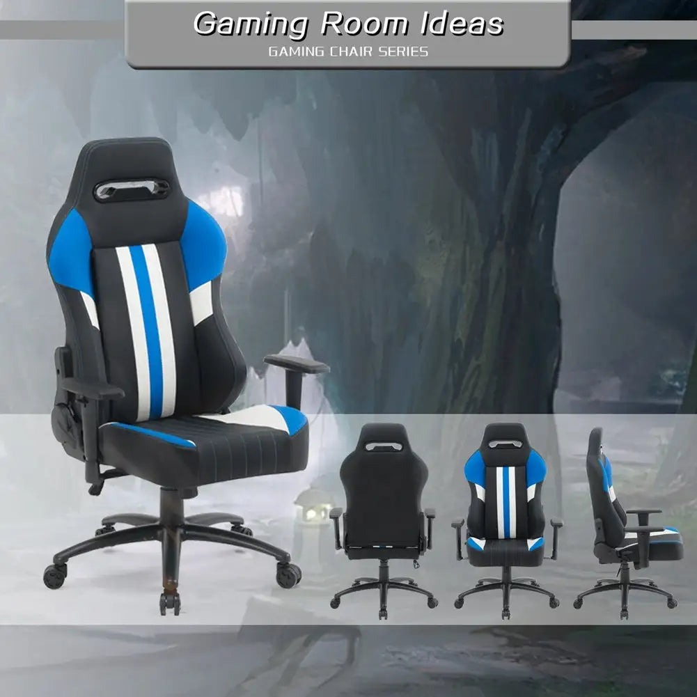 High Back Gaming Chair Racing Office Chair with PU Leather - Lootquake
