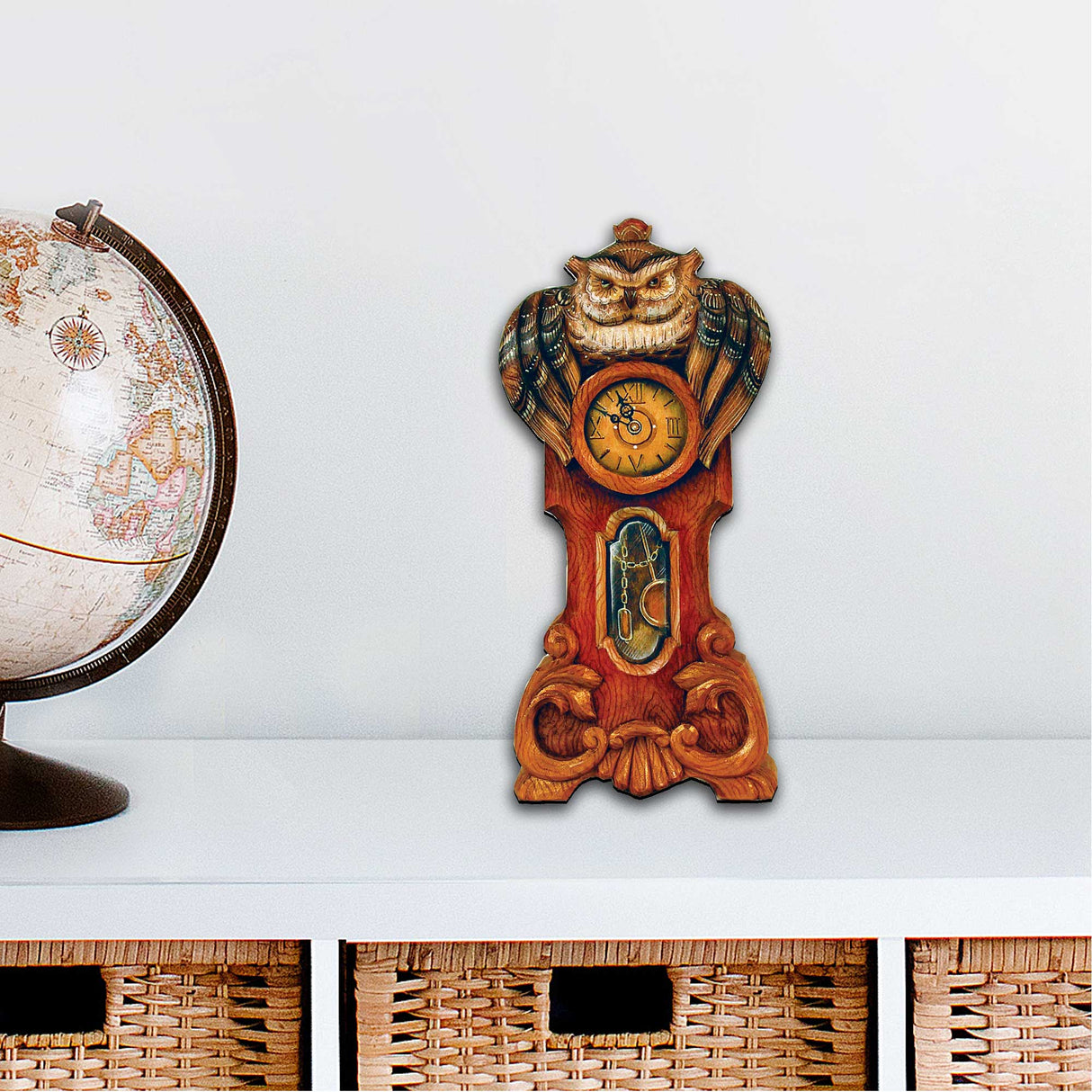 Owl Clock Halloween Door Decor by G. DeBrekht - Thanksgiving Halloween Decor - 8153311H