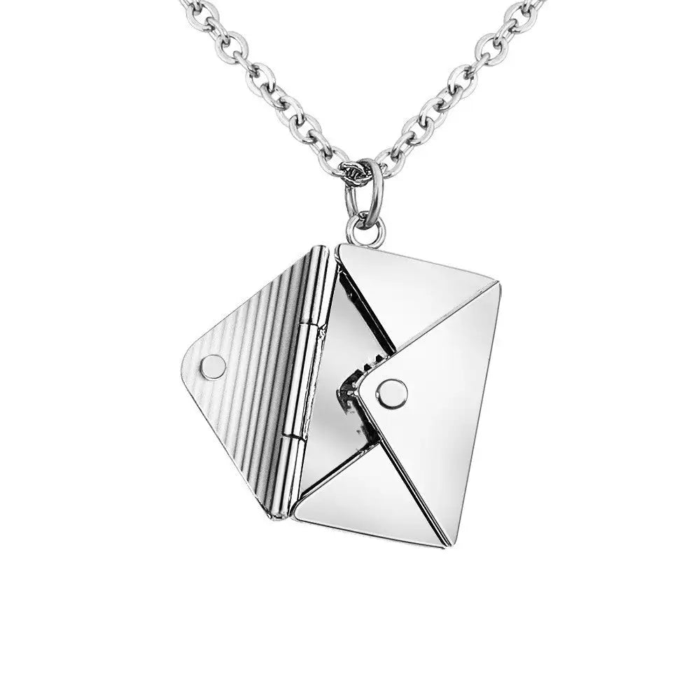 Fashion Jewelry Envelop Necklace Women Lover Letter Pendant Best Gifts For Girlfriend - Lootquake
