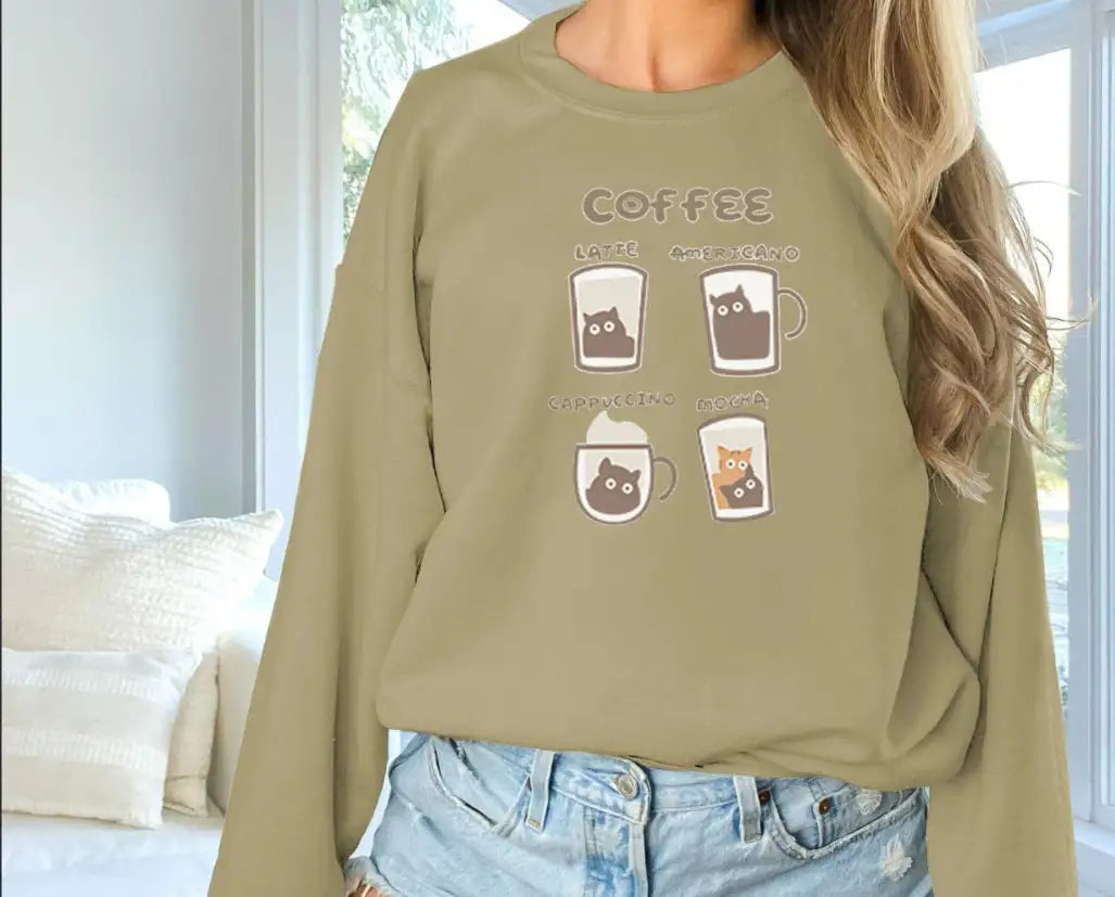 Women's Fashionable Solid Color Printed Long Sleeved Sweatshirt - Lootquake
