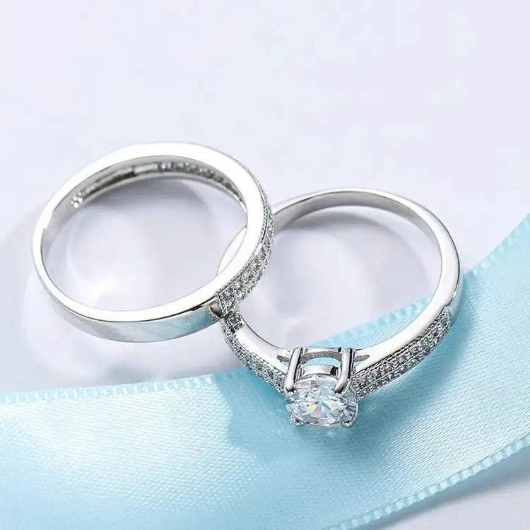 Women's Full-Diamond Stacked Ring - Lootquake