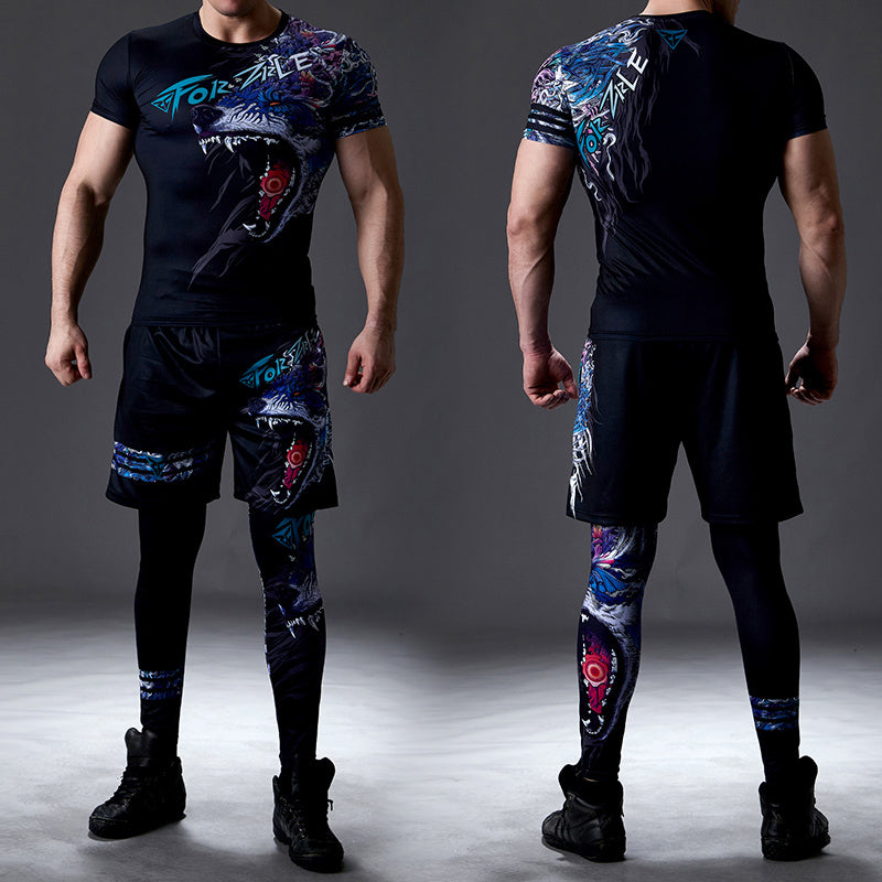 Men's Sweat-absorbent Quick-drying Fitness Suit - Lootquake