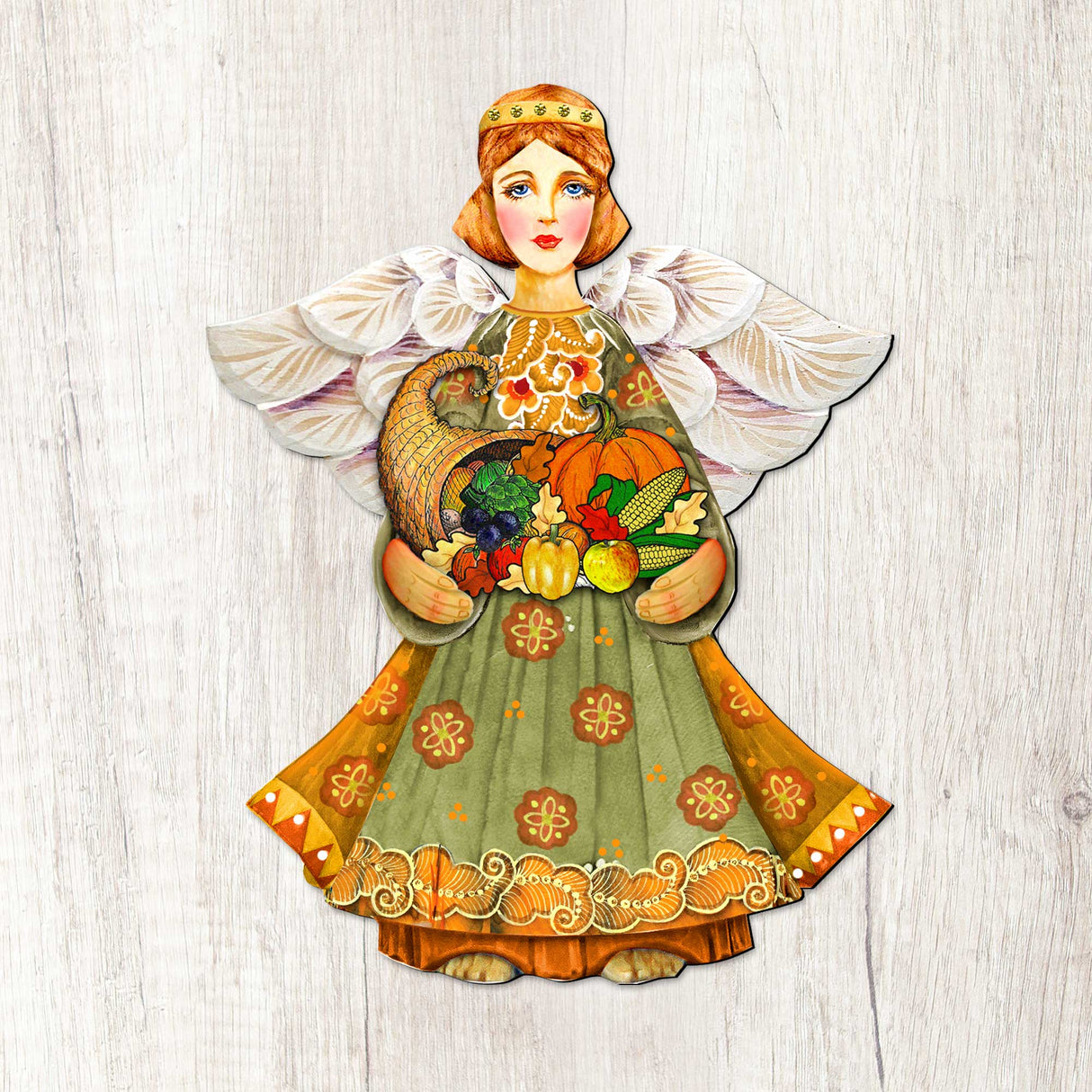 Fall Angel Thanksgiving Halloween Door Decor by G. DeBrekht - Thanksgiving Halloween Decor - 8155232H