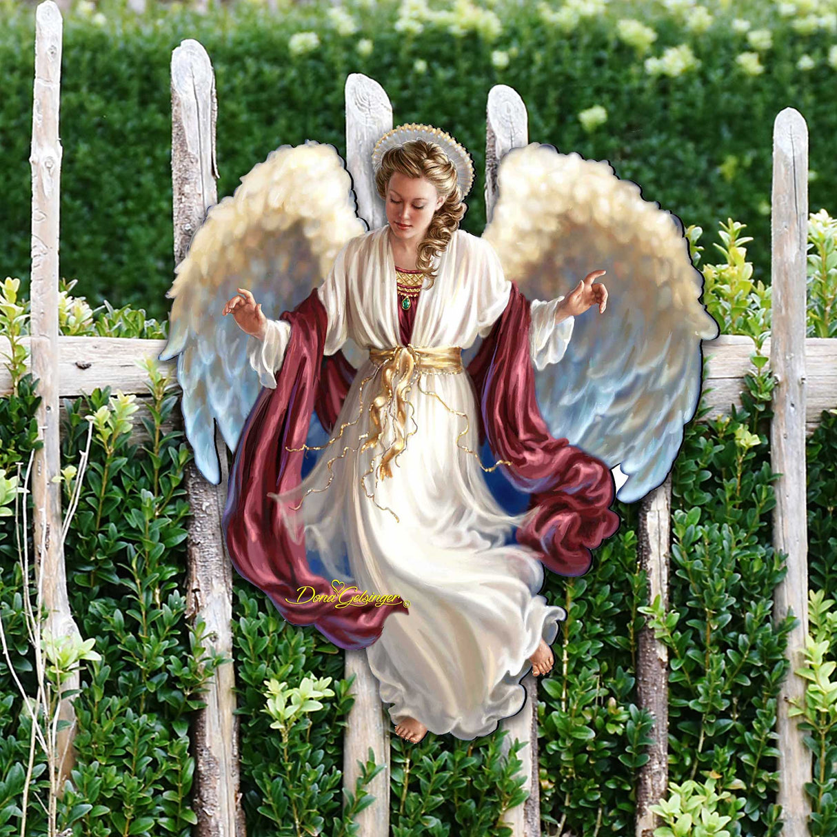 Decoración de puerta "Paz en la Tierra" de Gelsinger - Decoración navideña americana - 8461048H-1208