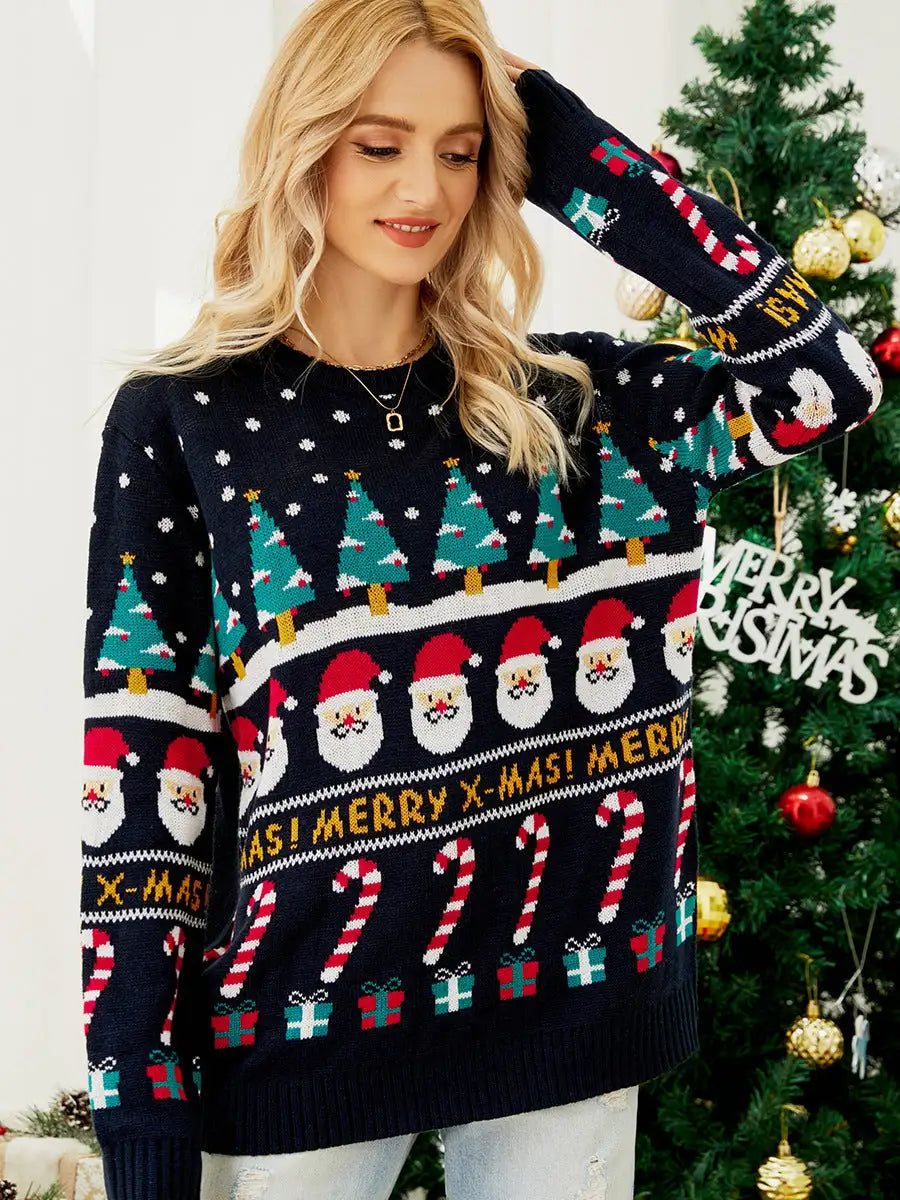 Christmas Tree Jumper Snowman Sweater - Lootquake