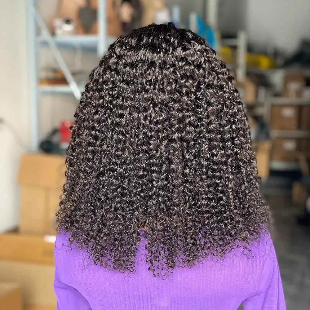 200 Curly Headbandwig Human Hair Wigs - Lootquake