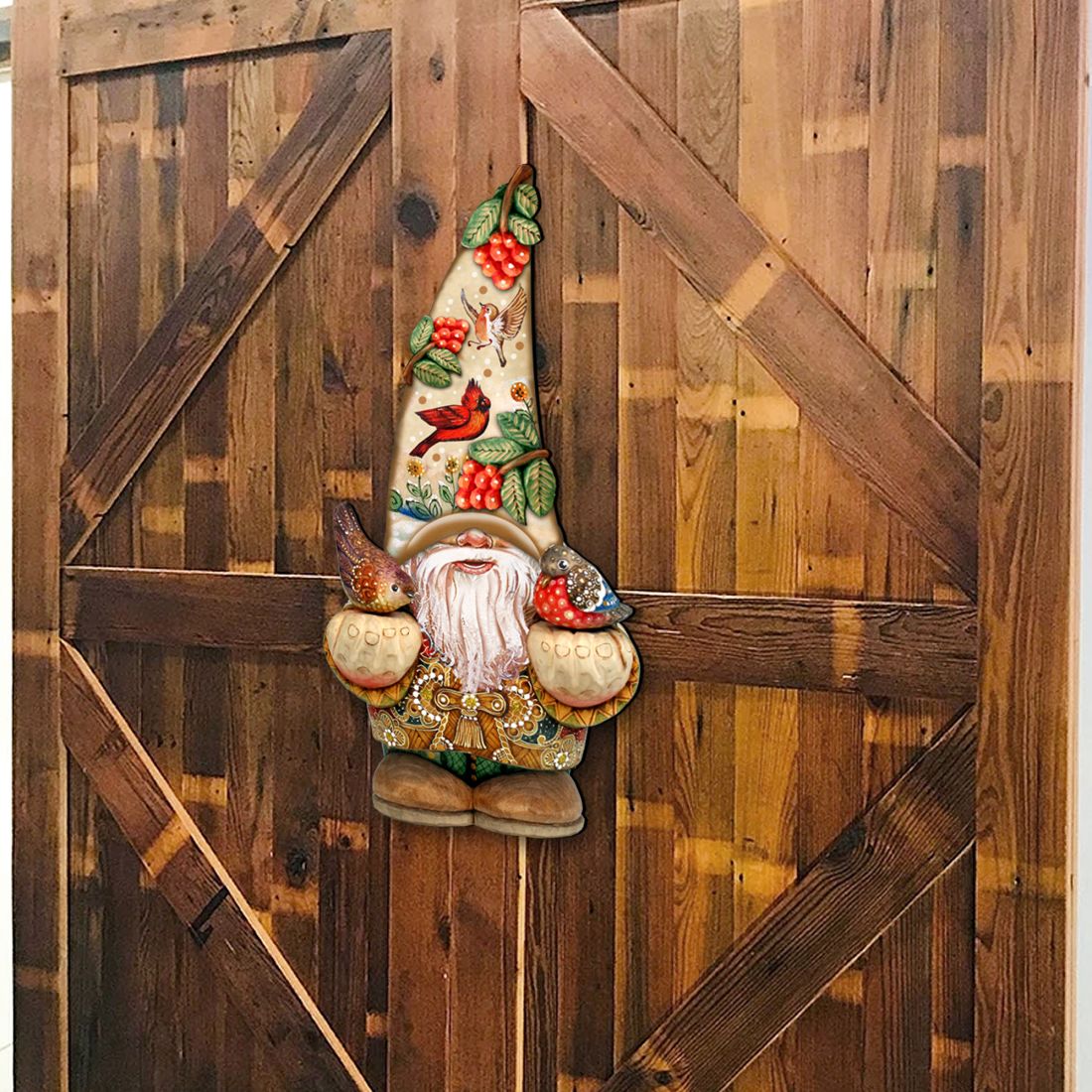 Fall Gnome Halloween Door Decor by G. DeBrekht - Thanksgiving Halloween Decor - 8611013H