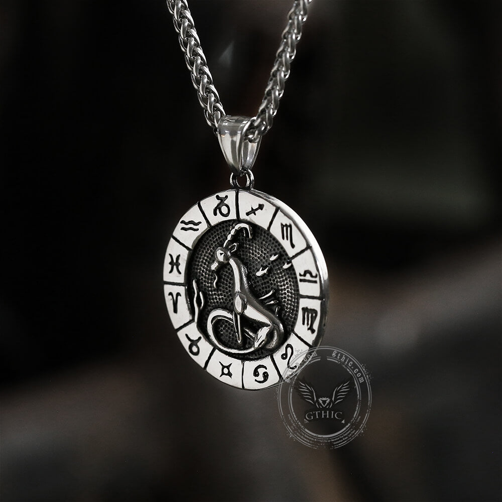 Capricorn Stainless Steel Pendant