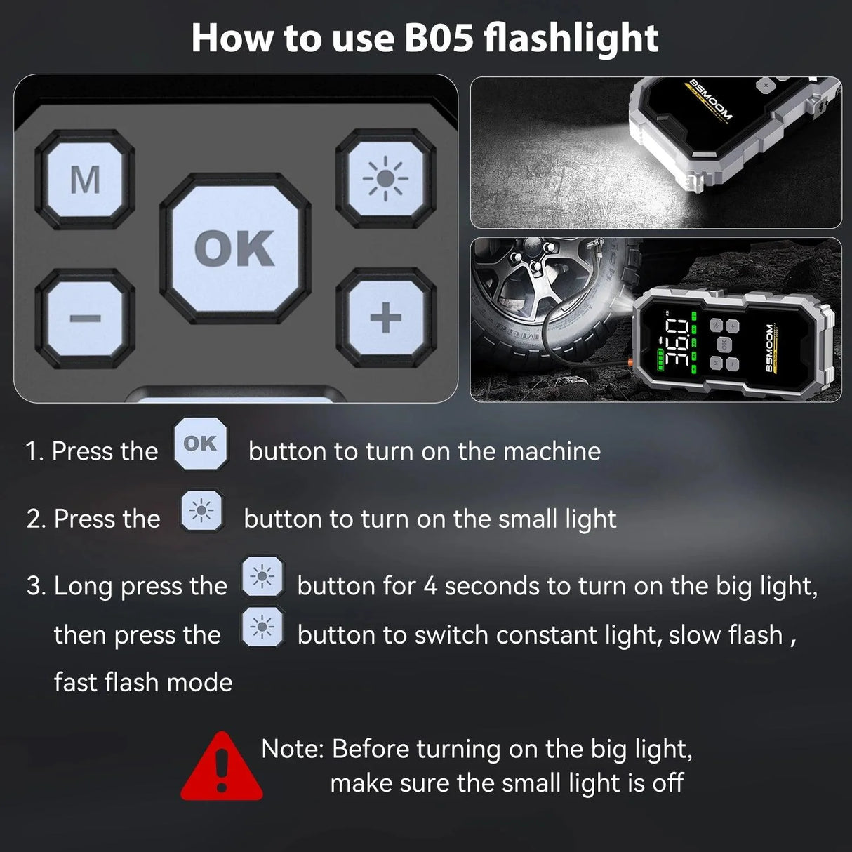 CarJump Pro Jump Starter & Air Compressor - 6000A Power, 21800mAh Capacity, LCD Screen for Effortless Car Battery Boosting