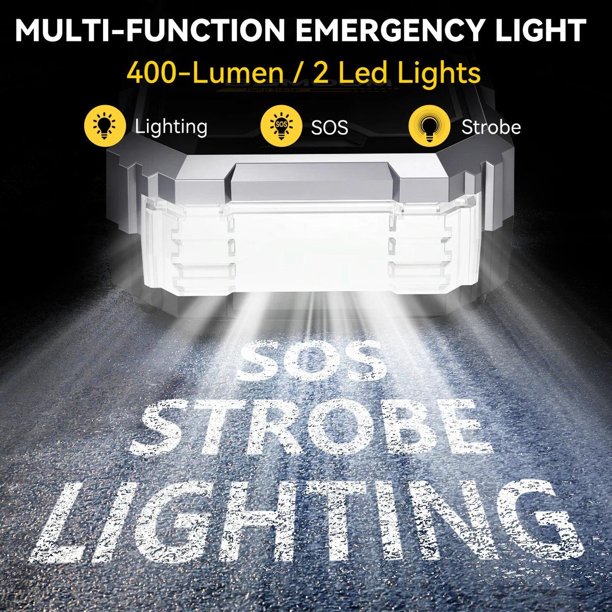 CarJump Pro Jump Starter & Air Compressor - 6000A Power, 21800mAh Capacity, LCD Screen for Effortless Car Battery Boosting