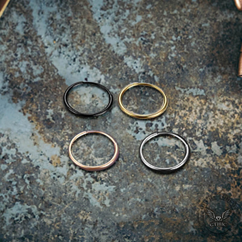 Pendientes de aro de titanio Cartilage Sleeper G23