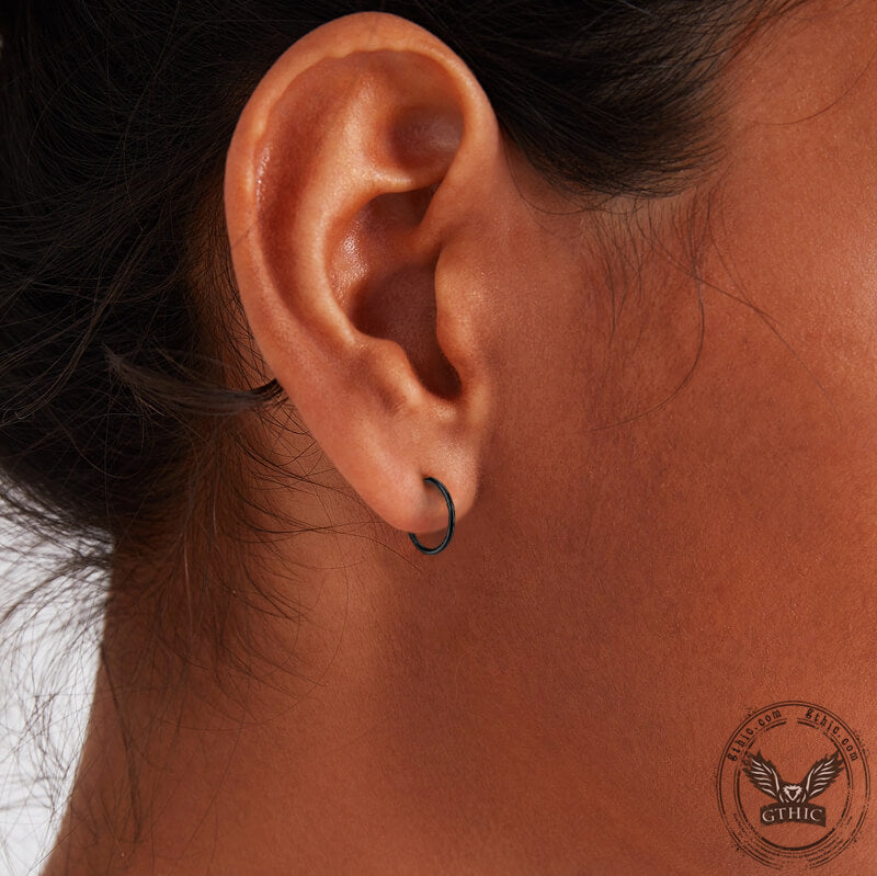 Pendientes de aro de titanio Cartilage Sleeper G23