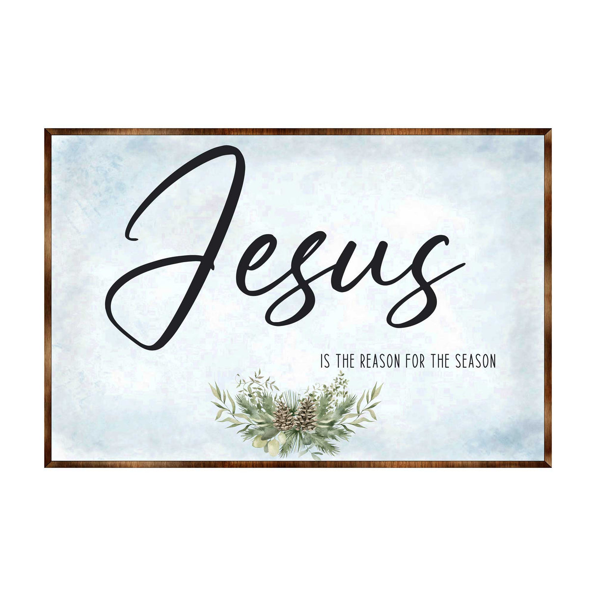 Jesus Sign - Wooden Religious Wall Art - Christian Sign - Modern farmhouse sign - Mantel decoration - Bible Sign - Dining Room Sign - Contemporary wall art - 310351