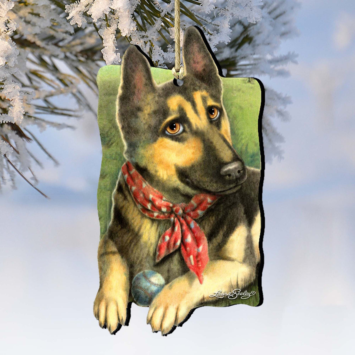 Adornos de madera para entrenamiento de primavera para mascotas de Laura Seeley - Decoración para perros y gatos - 8511015-LS