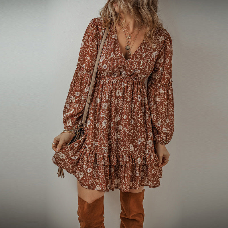 Vestido estilo bohemio europeo y americano para mujer