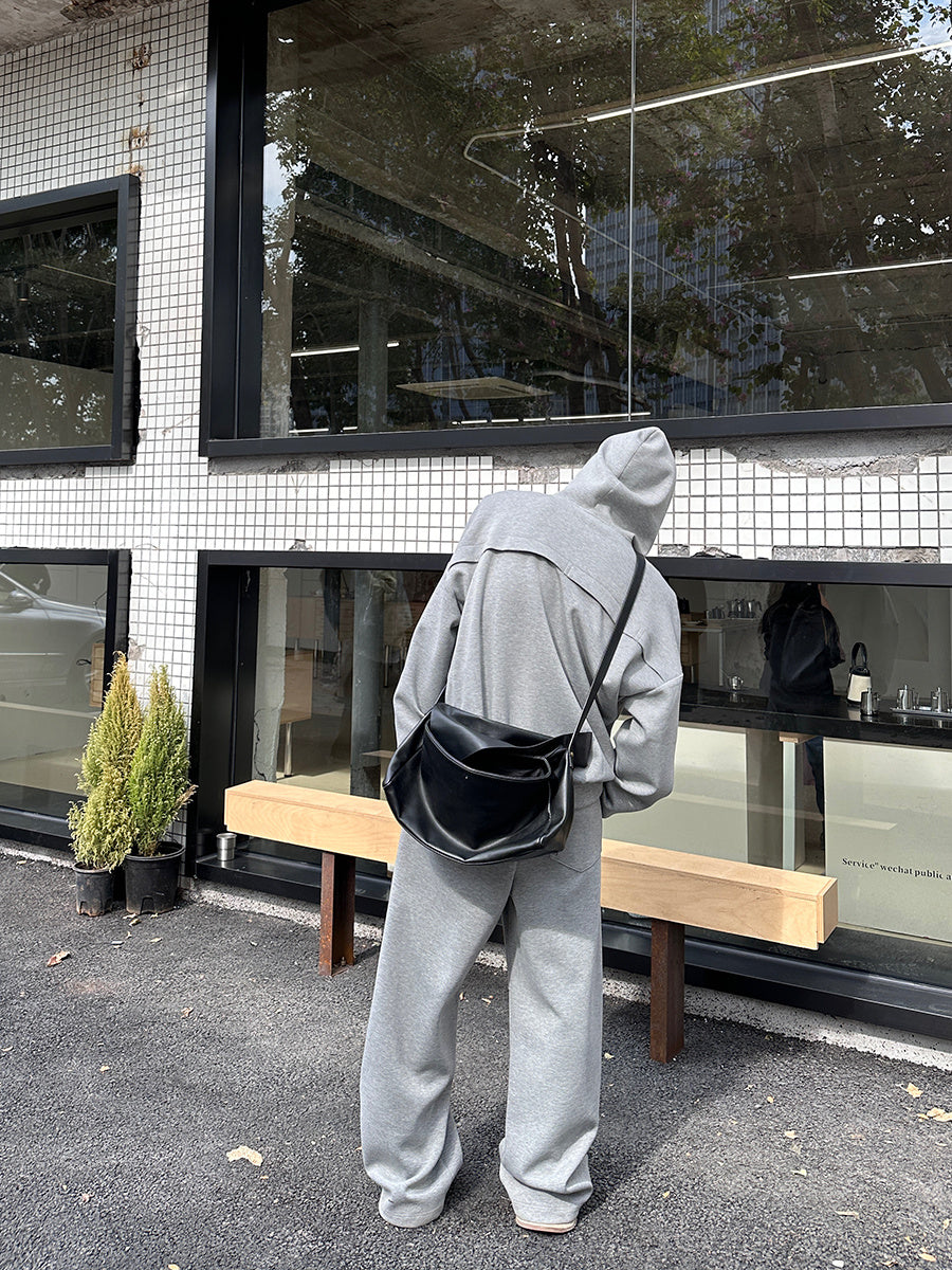 Men's Hoodie Sweater Pure Color All-matching Trousers Sports Suit - Lootquake