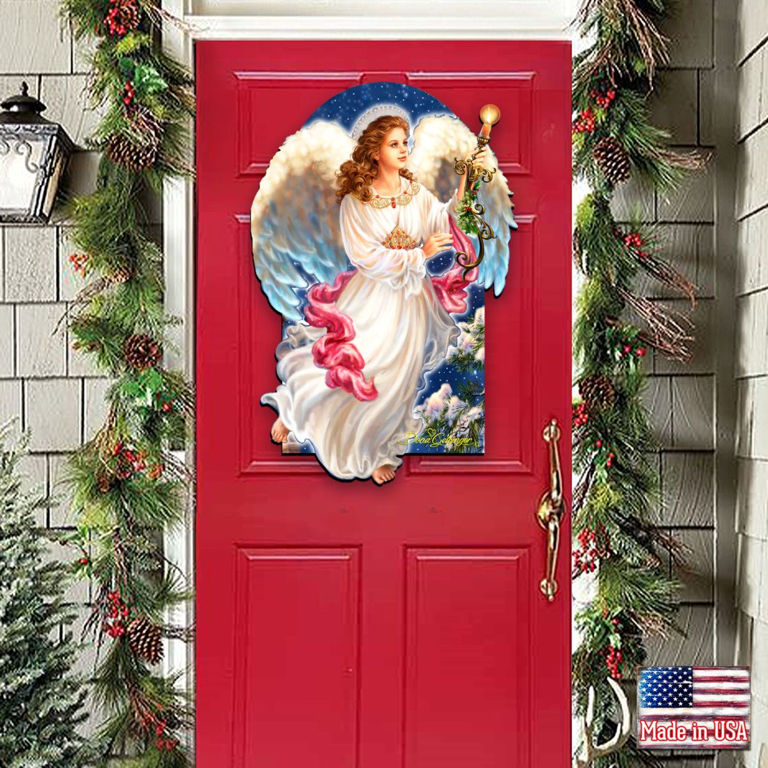 Decoración para puerta del Nacimiento con el Ángel de la Luz de D. Gelsinger - Decoración navideña - 8461036H-1322