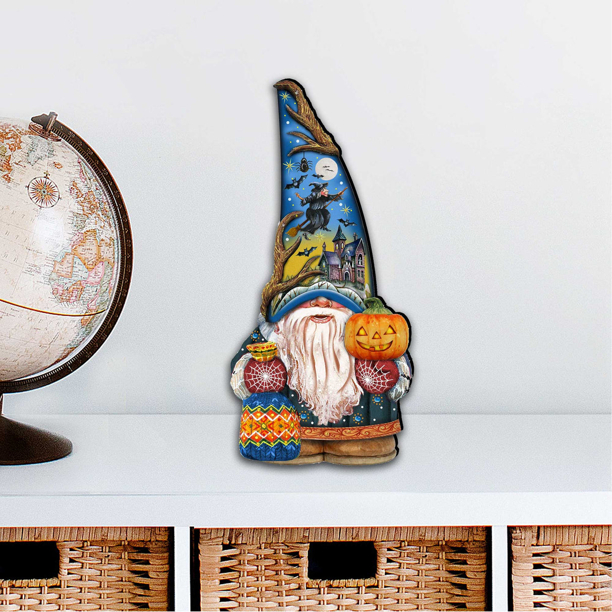 Decoración de puerta de gnomo de Halloween de G. DeBrekht - Decoración de Halloween para Acción de Gracias - 8611016H