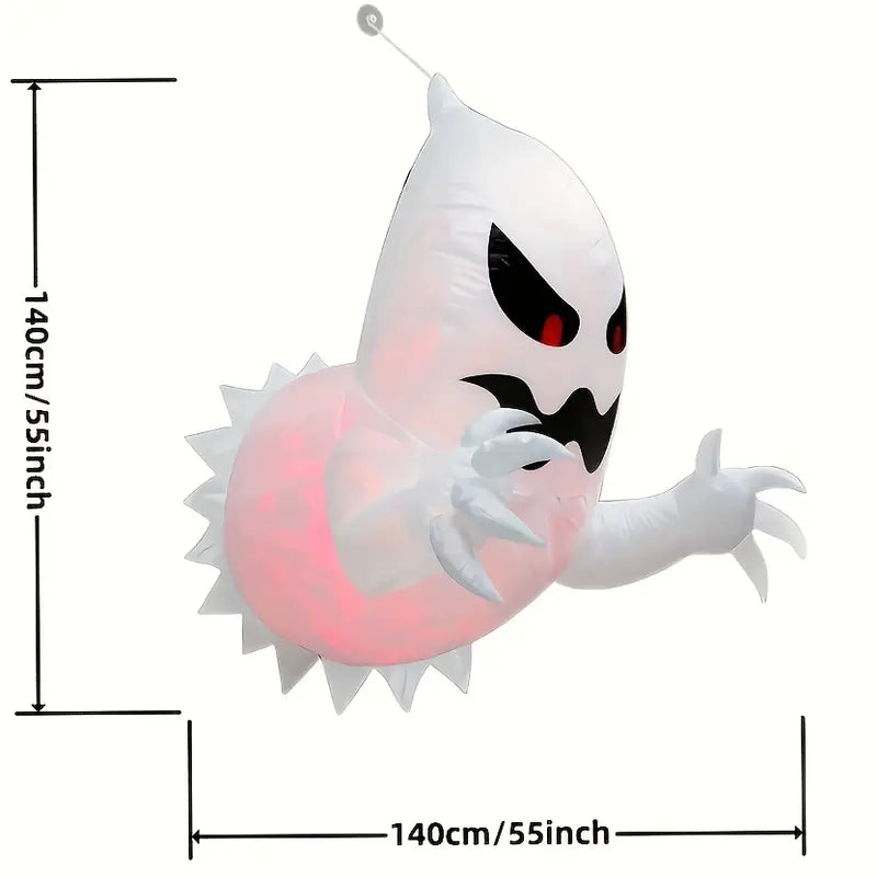 NNETM 1pc Halloween Inflatable Ghost Prop - 1.4Mx1.4M