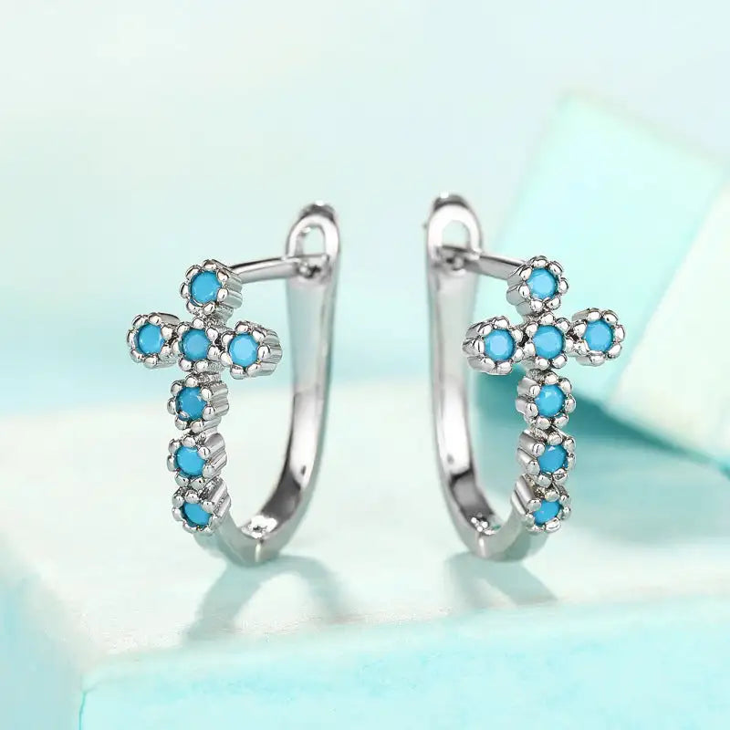Geometric Cross Ear Clip Exquisite Matching Simple Female - Lootquake