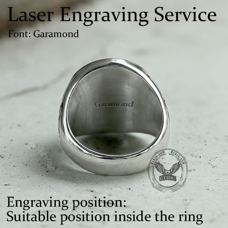 Anillo vikingo de acero inoxidable con nudo celta y árbol de la vida