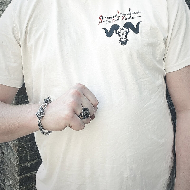 Pulsera vikinga de acero inoxidable con diseño de lobo celta