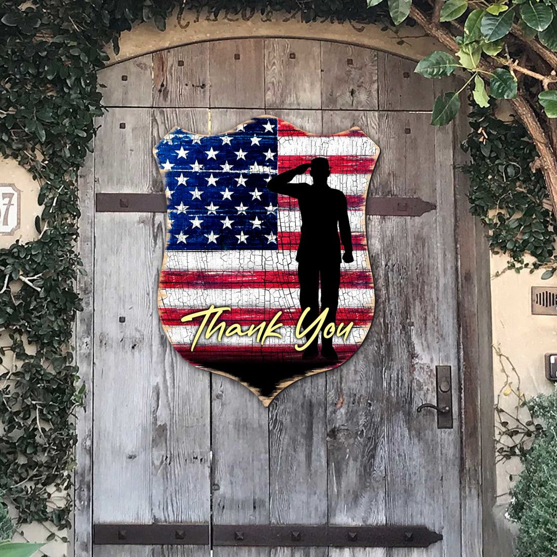 Colgante de pared con el escudo de agradecimiento - International Decor - 8187101H