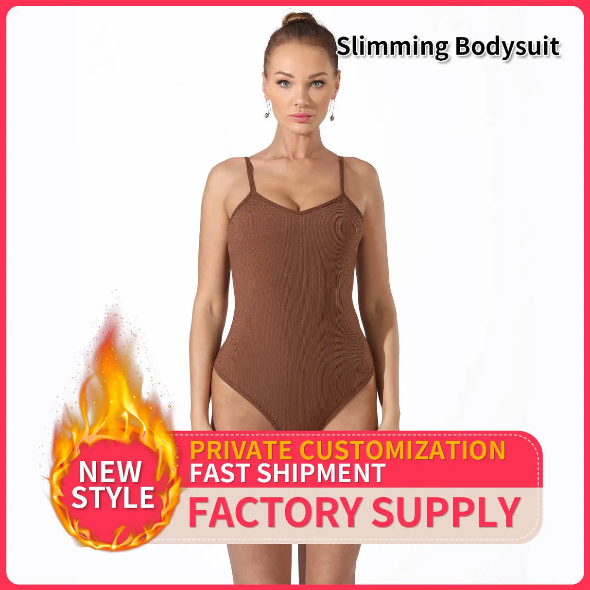 Women's Fashion Simple Solid Color Bodysuit - Lootquake