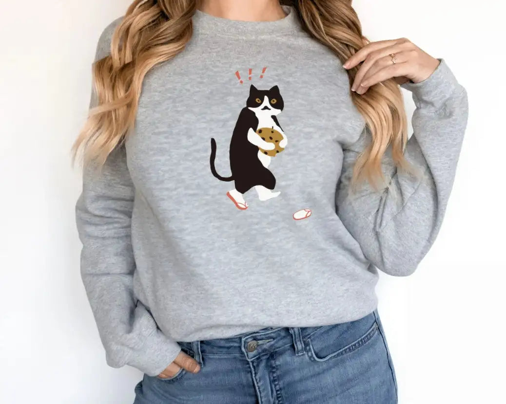 Women's Fashionable Solid Color Printed Long Sleeved Sweatshirt - Lootquake