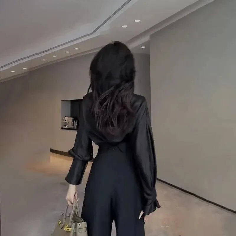 Chic Flowy Wide-Leg Trousers