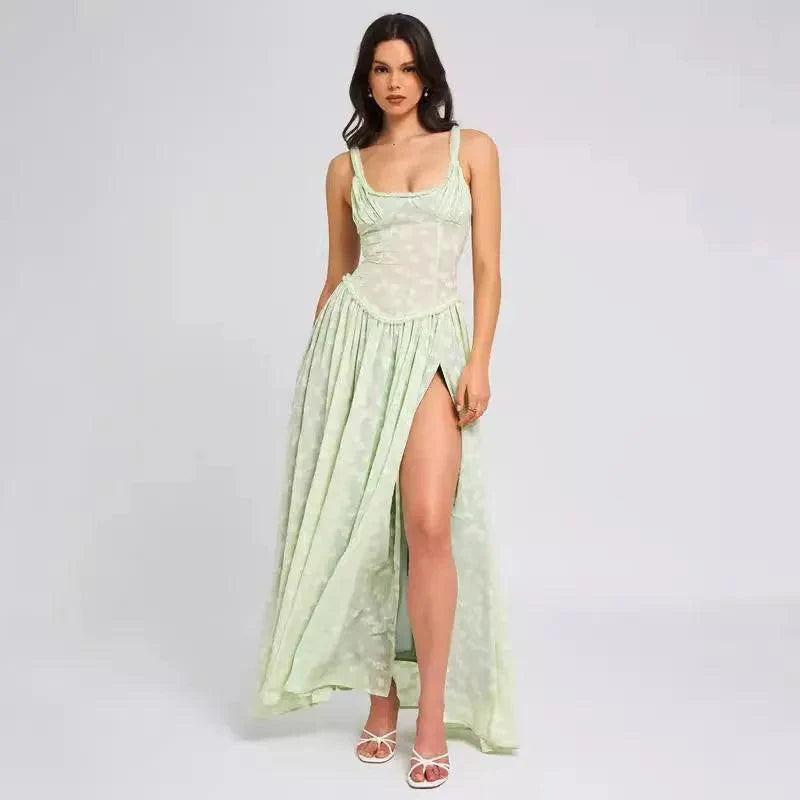 Chic V-Neck Lace Sundress