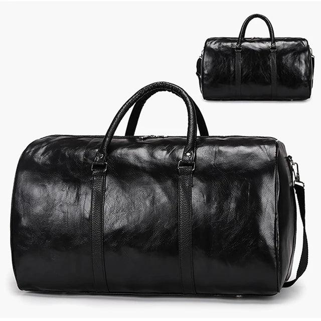 Classic Leather Duffel Bag