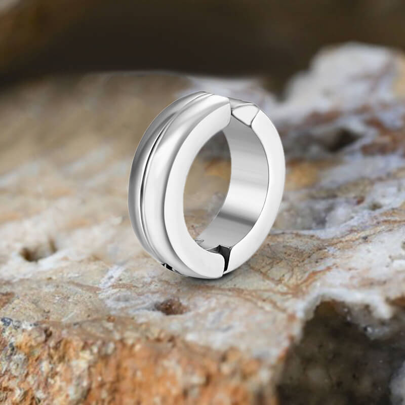 Puños clásicos de acero inoxidable de doble capa