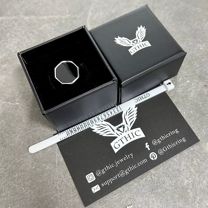 Classic Octagon Stainless Steel Ring