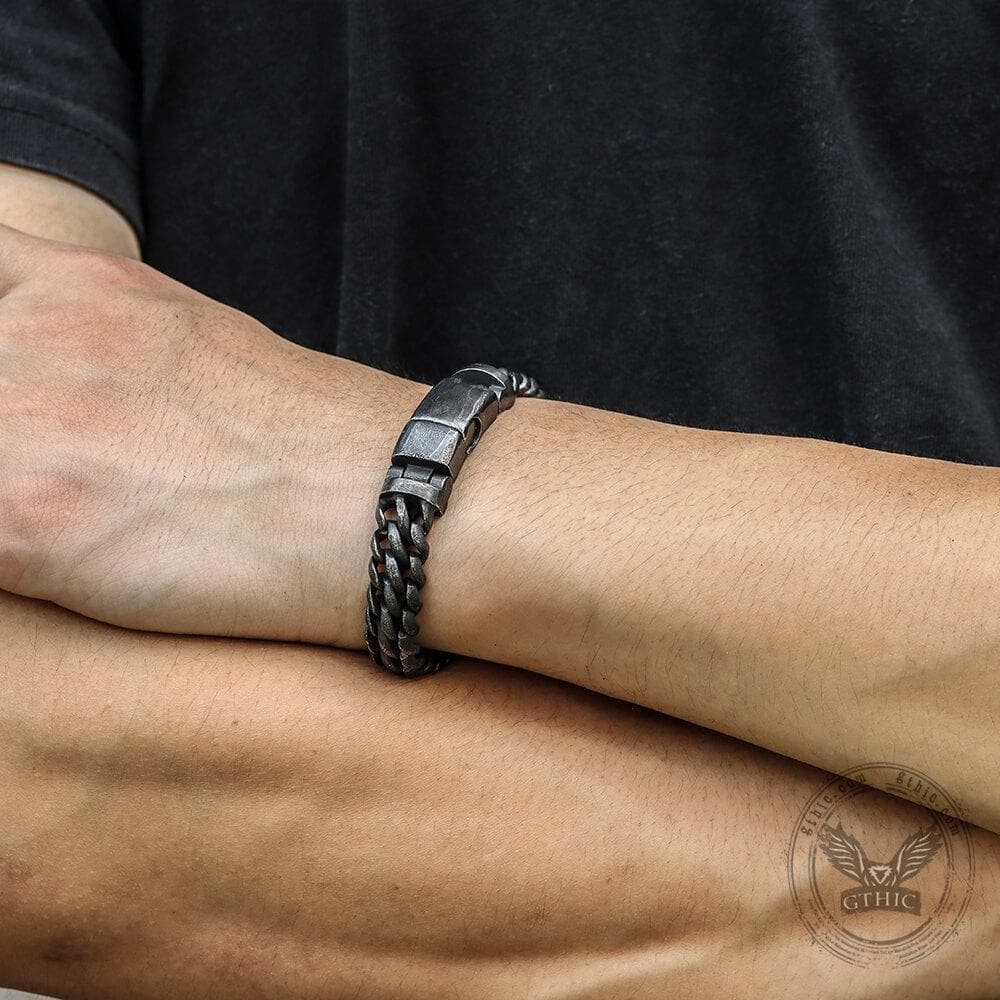 Classic Stainless Steel Biker Bracelet