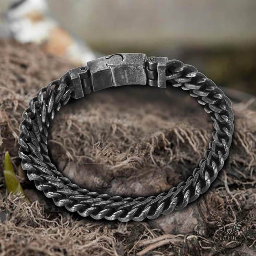 Classic Stainless Steel Biker Bracelet