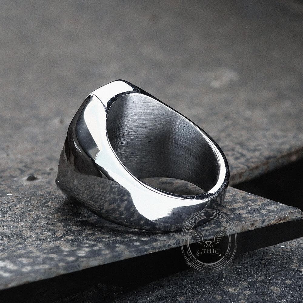 Classic Tree of Life Stainless Steel Viking Ring