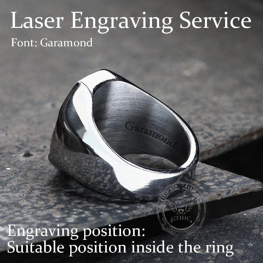 Classic Tree of Life Stainless Steel Viking Ring